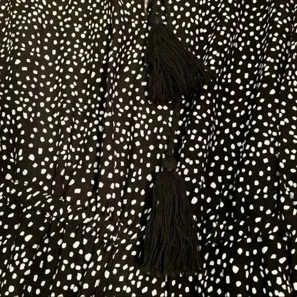 MINKPINK Jumpsuit Nordstrom Aurora Jumpsuit Black Printed Crop Wide Leg XS - Picture 14 of 16